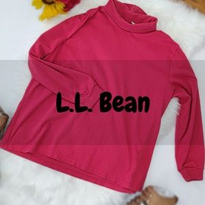 L.L. BEAN Pullover Turtleneck Sweater 100% cotton